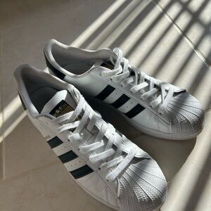 Adidas Classic White and Black Shoes